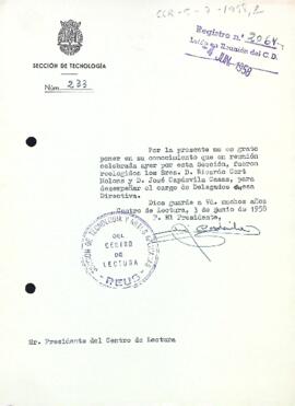 Informació dels nous delegats