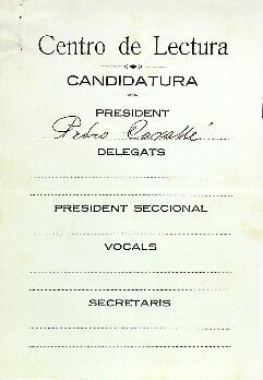 Llistat del socis no adscrits a cap secció en les votacions de 1915