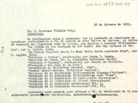 Carta d'agraïment del president a Gaietà Vilella Puig