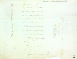 Carta il·legible adreçada a l'alcalde de Reus, Jerónimo Marín Luís