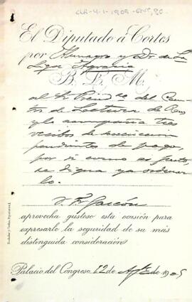 Juan Francisco Gascón reclama el pagament d'una subscripció