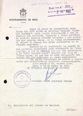 Enviament de propaganda de la Medalla Fortuny