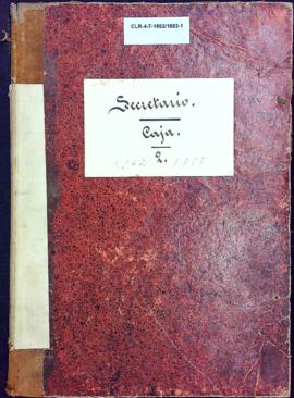 Llibre de caixa del Secretari, dels anys 1862 a 1883