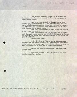 Carta del president a Carlos Robles Piquer