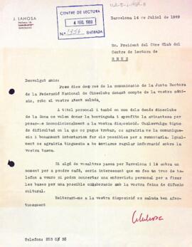 Carta de J. Lahosa