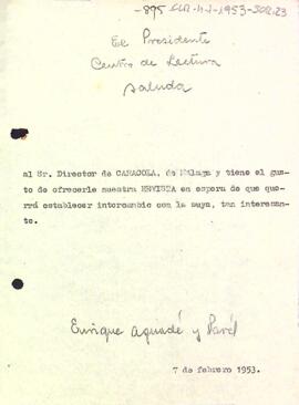 Carta del president al director de la Caracola