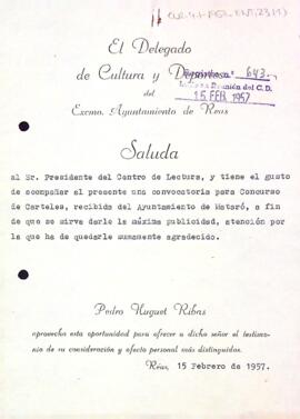 Carta de l'Ajuntament de Reus