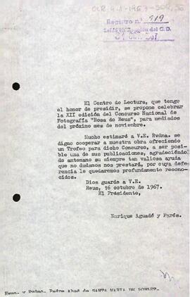 Carta del president a l'Abad de Santa Maria de Poblet