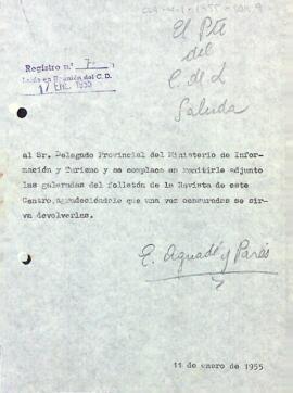 Enviament de les galerades de la revista del Centre de Lectura