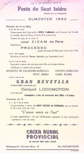 Festa de Sant Isidre, Almoster