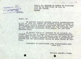 Carta del president al Cap de la Casa Civil del Cap d'Estat