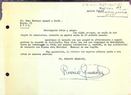 Carta de Rosario Granados al president del Centre de Lectura