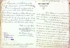 La Secció de Literatura i Idiomes envia al president les bases del grup esperantista Nova Semo