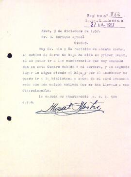 Carta de Miquel Mestre