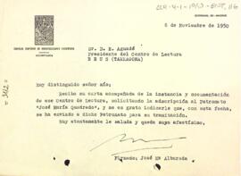 Josep M. Albareda s'ha adscrit al patronatge de "José María Quadrado"