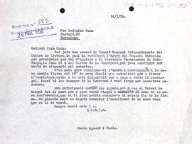 Carta del president a Pere Ladislao Guim sobre l'acord de compra de la casa del carrer Concepció