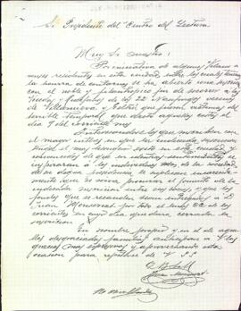 Carta per recollir fons per a les víctimes del naufragi de Vilanova i la Geltrú del 9-11-1886
