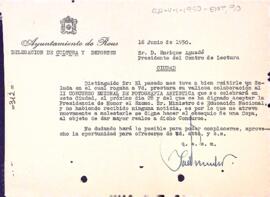 Petició de col·laboració del Centre de Lectura en el II Concurs Nacional de Fotografia Artística