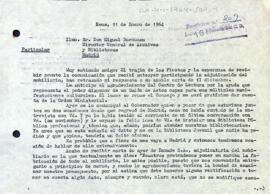 Carta d'agraïment a Miguel Bordonau