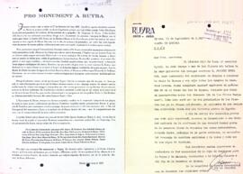 Donatiu pel monument a Joaquim Ruyra