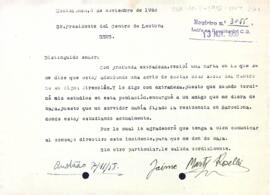 Sobre la baixa d'un soci