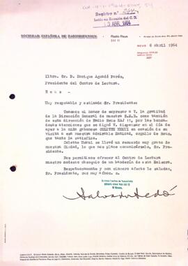 Agraïment de la Sociedad Española de Radiodifusión