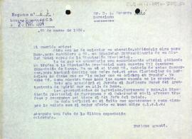 Carta del president al Sr. Navarro Sedó