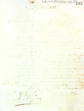 Carta dirigida als Srs. Fàbregas i Recasens en referència al pagament fet a Arcadi Fort