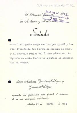 Agraïment per la Revista del Centre de Lectura