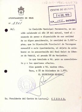 Concessió d'una subvenció per a la representació del Real Ballet de Cámara de Madrid