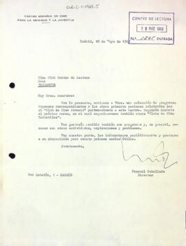 Carta del Centro Español de Cine para la Infancia y la Juventud