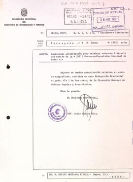 Permís per la celebració d'actes culturals