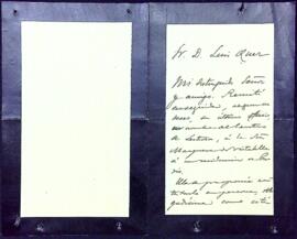 Carta de Francisco F. de Béthencourt en nom de la Marquesa de Vistabella