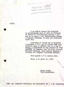 Canvi de data d'un homenatge