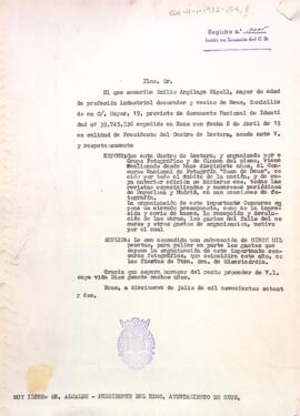 Petició a l'ajuntament de Reus d'una subvenció