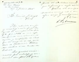 Francisco Pi envia una caixa de llibre del Ministeri d'Instrucció Pública