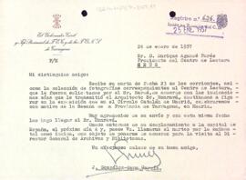 Carta de J. González-Sama a Enric Aguadé Parés