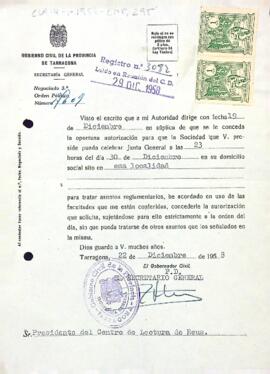 Autorització per la celebració d'una junta general