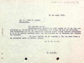 Carta del president a Josep M. de March