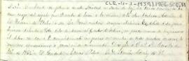 Carta d'agraïment de la Junta de govern a Sr. Aquiles Ronchy pel donatiu de l'obra "Crónica de la Guerra de Italia" al Centre de Lectura