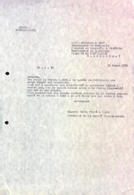 Carta a Lluís Casassas i Simó