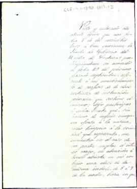 Carta d'Antonio Miserachs rebutjant el càrrec de professor
