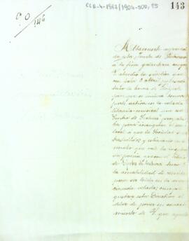 Carta d'agraïment de la junta de govern a Antonio de Bofarull per la poesia que ha fet arribar i que serà llegida a la vetllada d'inauguració del nou local de l'entitat