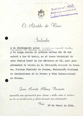 Invitació de l'alcalde