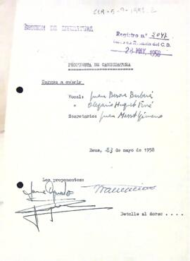 Proposta de candidatura