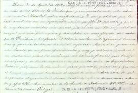 Carta d'agraïment de la Junta de govern a Salvador Ortiga per la seva proposta d'oferiment com a professor de francès