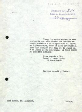 Carta del president a l'alcalde de Reus