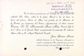 Invitació a la processó de Sant Pere