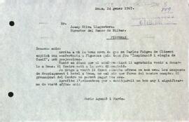 Carta del president al director del Banc de Bilbao