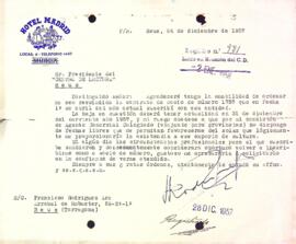 Carta de Francisco Rodríguez Ara